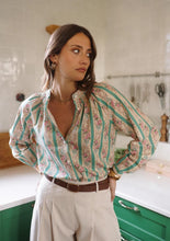 Load image into Gallery viewer, InApril 1986 stripe floral shirt
