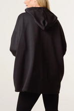 Load image into Gallery viewer, Plain oversized zip hoody
