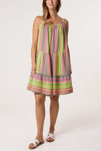 Load image into Gallery viewer, Aztec cheesecloth strap dress
