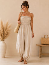 Load image into Gallery viewer, Shirred bandeau jumpsuit
