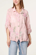 Load image into Gallery viewer, Floral sequin pocket shirt
