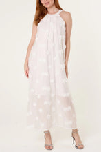 Load image into Gallery viewer, Cotton flower halterneck dress
