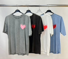 Load image into Gallery viewer, Stonewashed cotton 'Summer of Love' t-shirt
