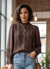 Load image into Gallery viewer, Bisou Project lace shirt
