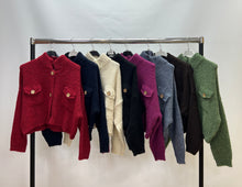 Load image into Gallery viewer, Alpini plain knitted cardigan
