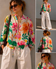 Load image into Gallery viewer, Tropical zip jacket
