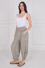 Load image into Gallery viewer, Sugarbabe stonewashed linen barrel leg trouser

