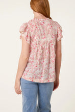 Load image into Gallery viewer, Flower print cotton top
