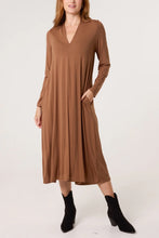 Load image into Gallery viewer, Jersey v-neck dress
