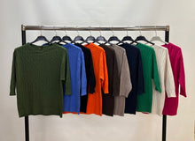 Load image into Gallery viewer, Cable knit short sleeve jumper
