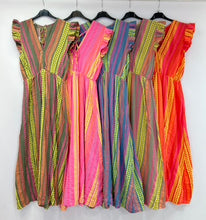 Load image into Gallery viewer, Aztec cheesecloth cotton dress
