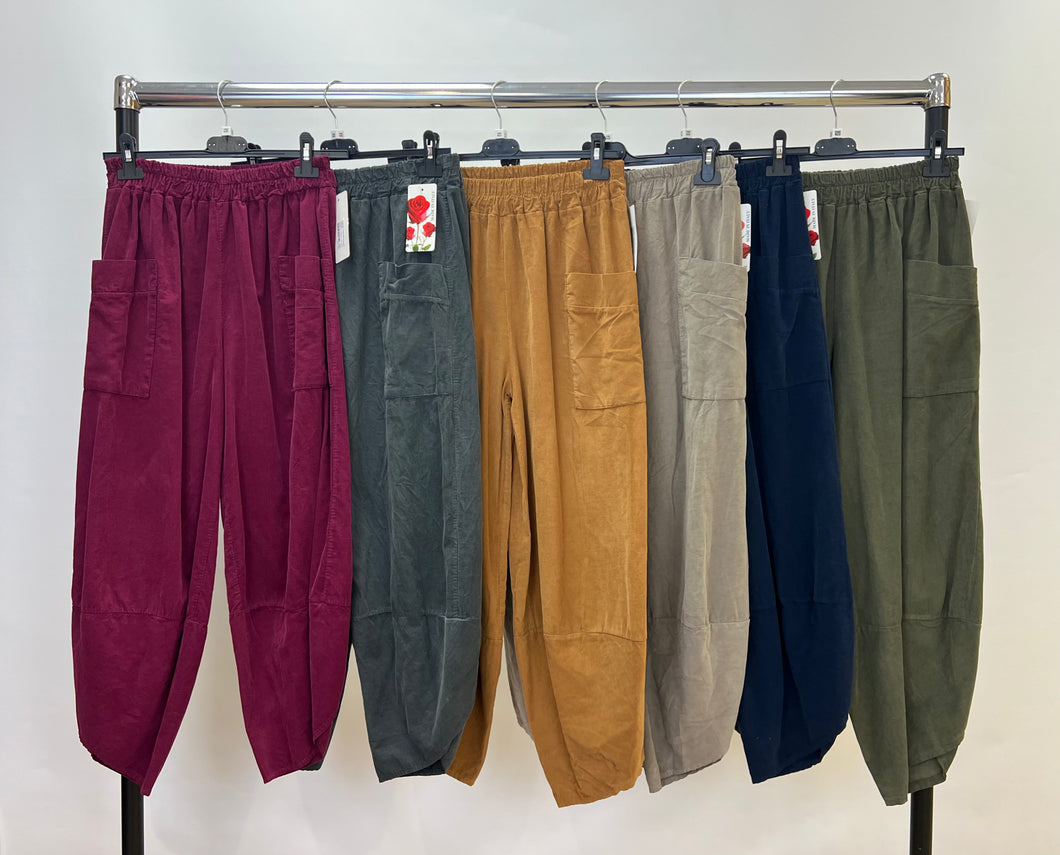 Corduroy combat trousers