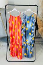 Load image into Gallery viewer, Lemon print cotton dress
