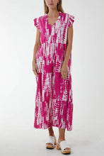 Load image into Gallery viewer, Tiered printed dress
