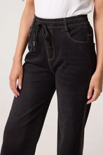 Load image into Gallery viewer, QED black denim trouser
