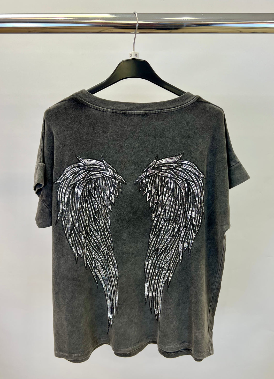 Angel wings cotton t-shirt