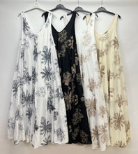 Load image into Gallery viewer, Flower embroidered cotton dress
