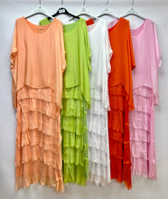 Load image into Gallery viewer, Silk tiered dress
