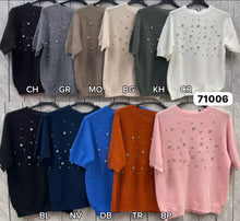 Load image into Gallery viewer, Amilla embellished short sleeve jumper
