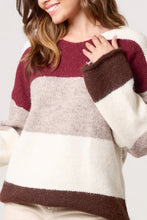 Load image into Gallery viewer, Block print v-neck jumper
