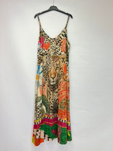Load image into Gallery viewer, Leopard lurex strap dress
