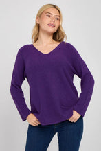 Load image into Gallery viewer, Soft knit v-neck jumper
