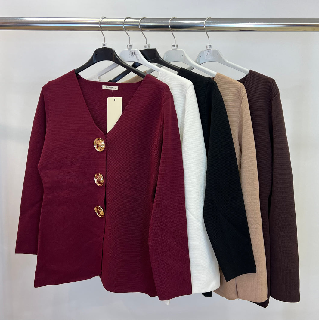 Enzoria button cardigan