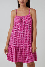 Load image into Gallery viewer, Printed strap mini dress
