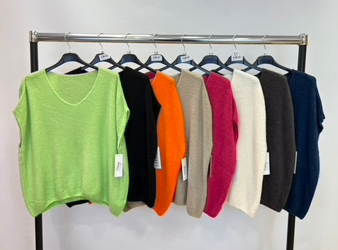 Alpaca blend plain tank top