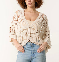 Load image into Gallery viewer, Crochet paisley cardigan
