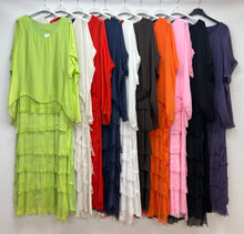 Load image into Gallery viewer, Silk tiered dress
