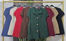 Load image into Gallery viewer, Short sleeve knitted cardigan
