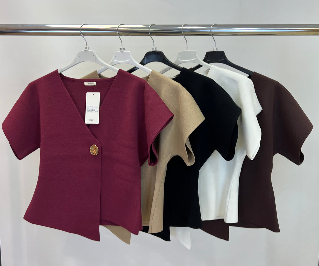 Moewy one button cardigan