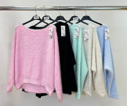 Fluffy soft knit jumper