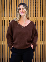 Load image into Gallery viewer, J&amp;L knitted v-neck jumper
