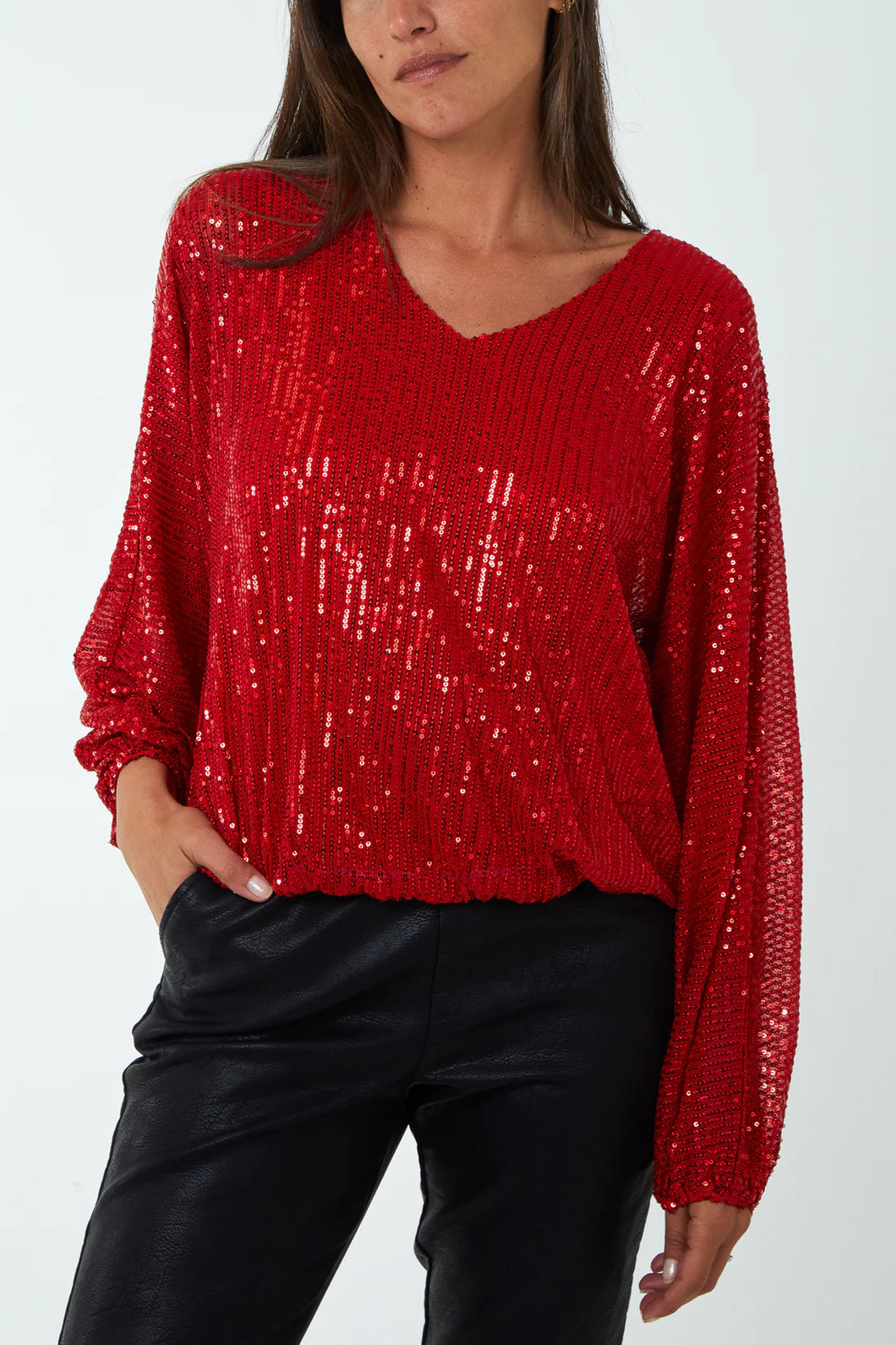 Sequin lined top