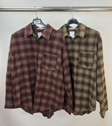 Check dimante shirt
