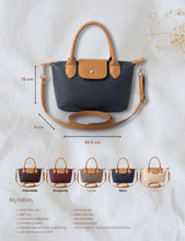 Load image into Gallery viewer, Leather contrast crossbody bag
