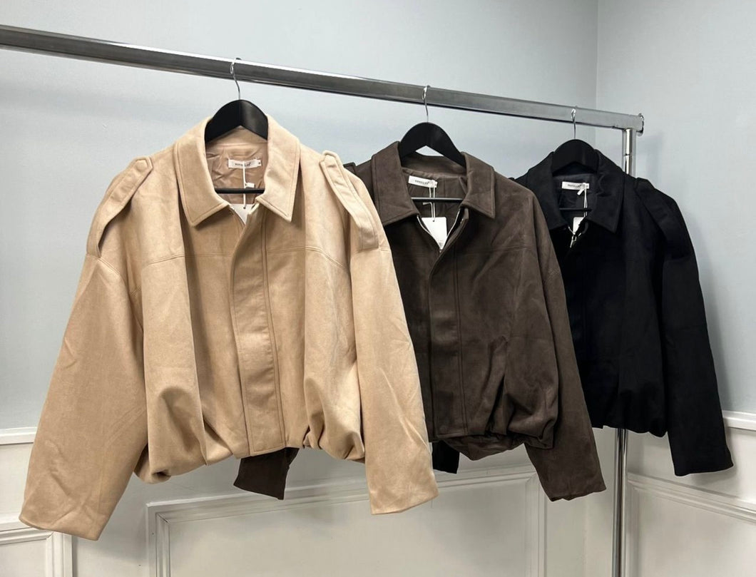 Voyelles suedette jacket