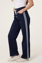 Load image into Gallery viewer, QED side stripe denim trousers
