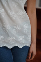 Load image into Gallery viewer, InApril 1986 white embroidered cotton top

