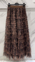 Load image into Gallery viewer, Leopard netted skirt
