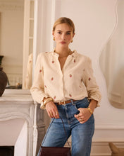 Load image into Gallery viewer, InApril 1986 cheesecloth embroidered shirt
