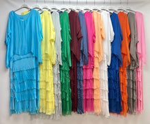 Load image into Gallery viewer, Silk tiered maxi dress
