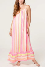 Load image into Gallery viewer, Aztec cheesecloth strap maxi dress
