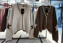 Load image into Gallery viewer, Star elbow cardigan
