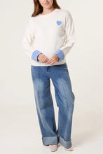 Load image into Gallery viewer, Gingham heart jumper
