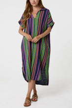 Load image into Gallery viewer, Aztec cheesecloth cotton dress
