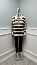 Load image into Gallery viewer, Stripe polo jumper
