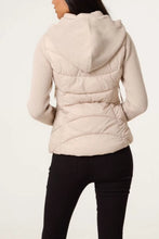 Load image into Gallery viewer, Knitted sleeve padded jacket
